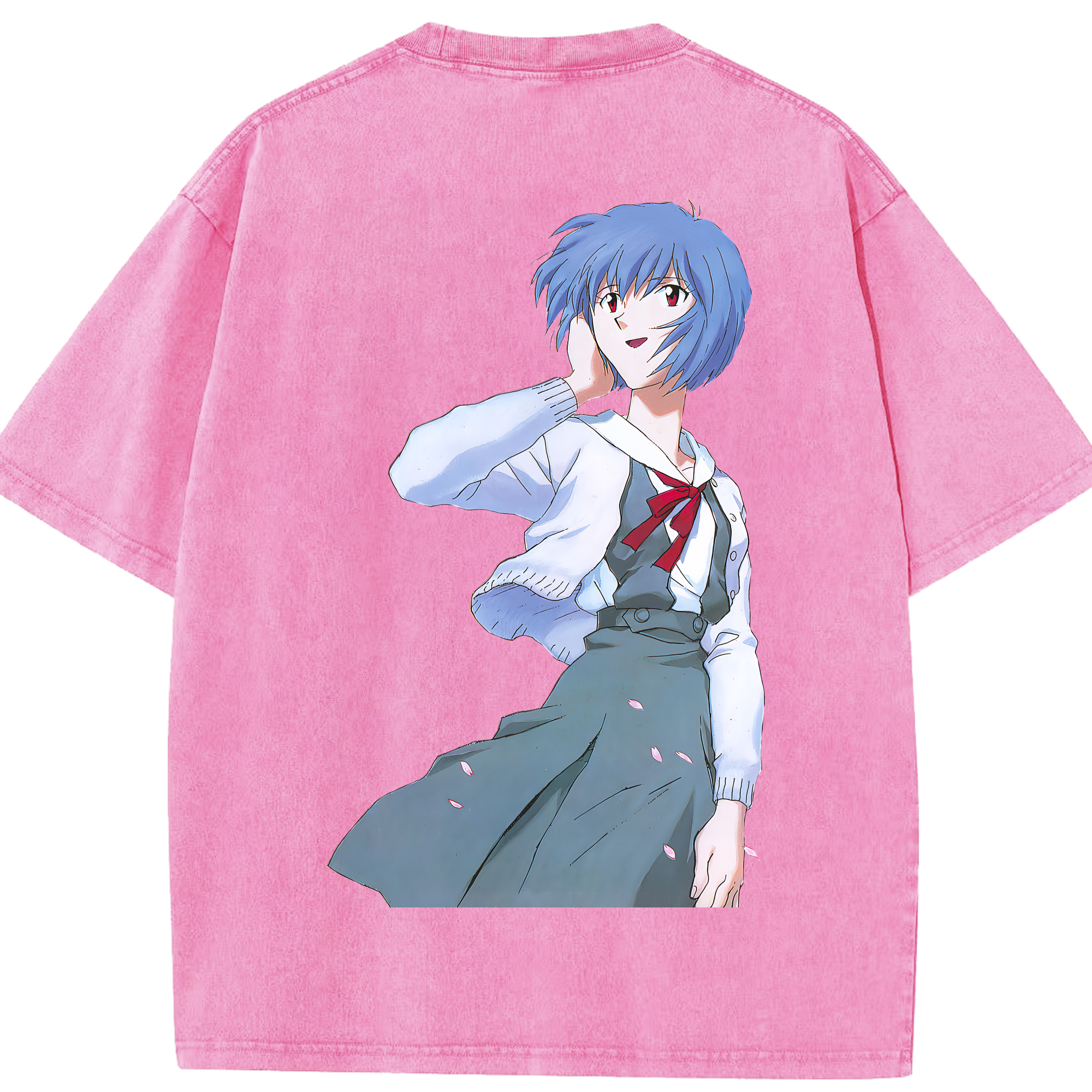 （画像用） EVA 新世紀エヴァンゲリオン 綿100% ヴィンテージ風 半袖Tシャツ（背面プリント）